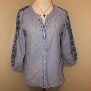 Roller Rabbit Women’s 3/4 Sleeve Top,Size-Small(p2p-18.75”-19”)